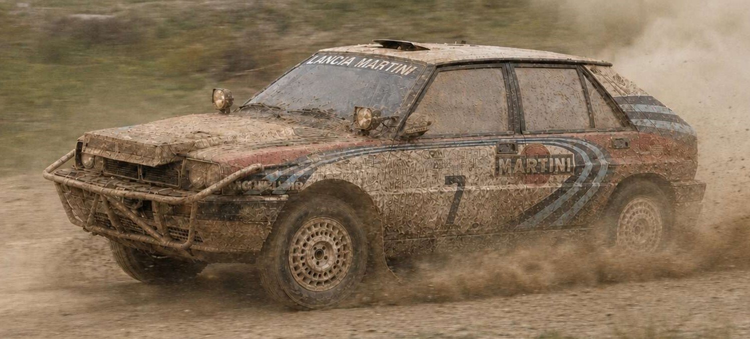 1:18 Top Marques - Lancia Delta HF Integrale 16V #7 Martini Racing Safari Rally Kenya 1991 M. Biasion / T. Siviero