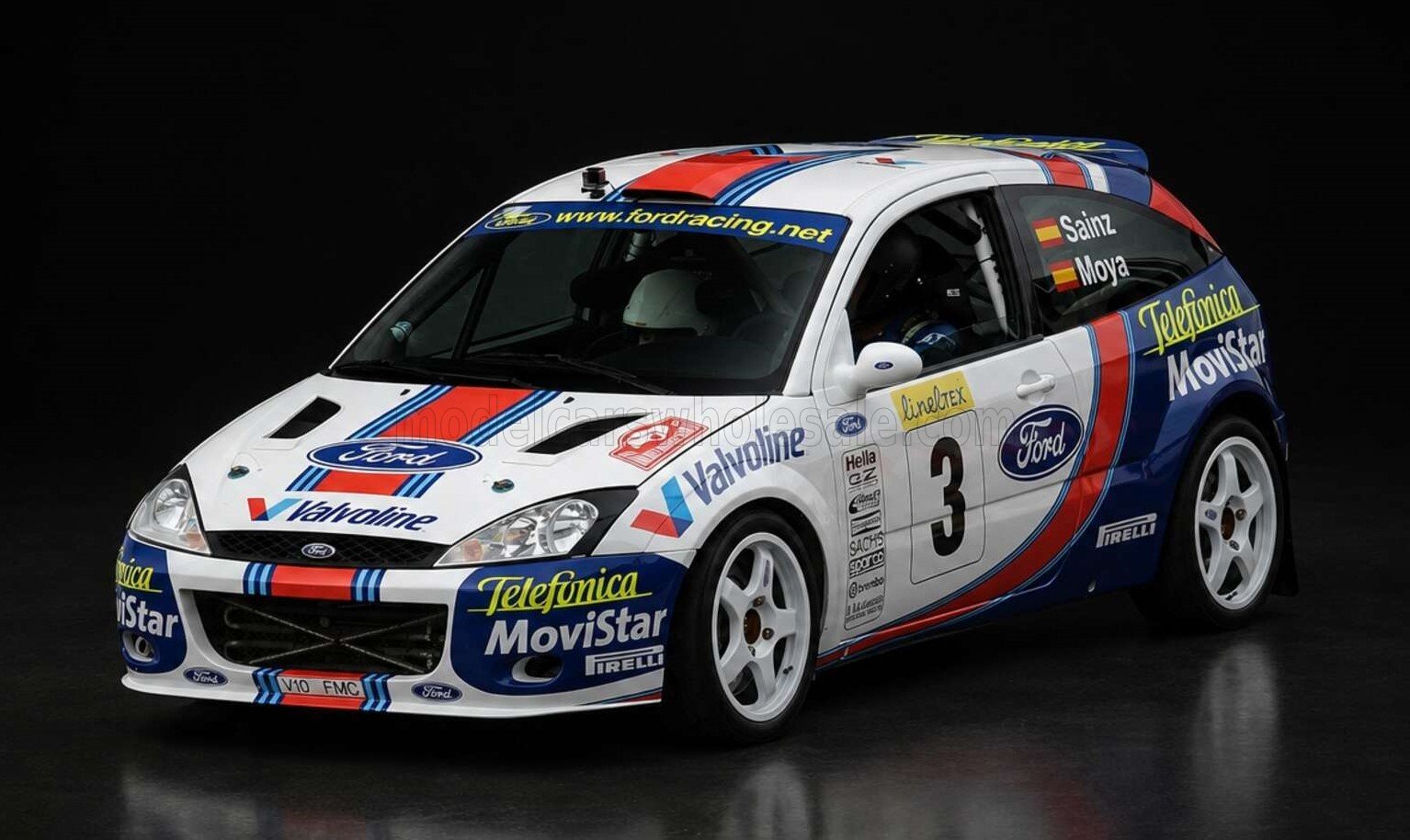 1:18 Top Marques - Ford Focus RS WRC #3 Rallye Monte Carlo 2001 C. Sainz / L. Moya – 2. Platz