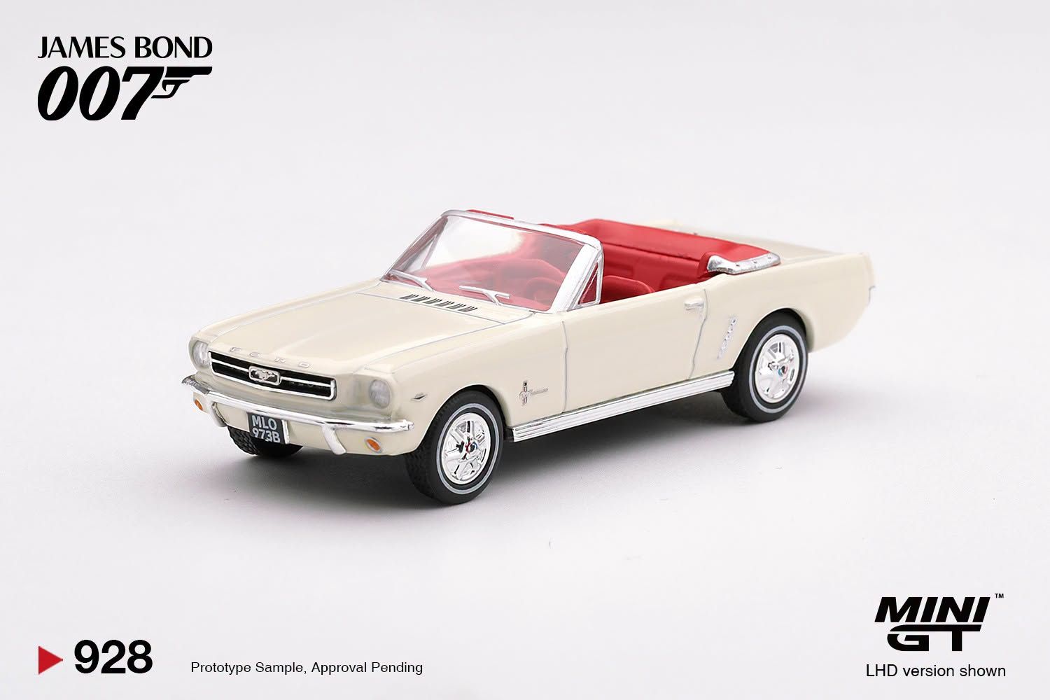 1:64 Mini GT - 1964 Ford Mustang Convertible *Goldfinger* Japanese Blister Packaging