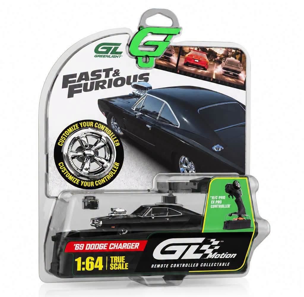 1:64 Greenlight - 1970 Dodge Charger Car & Case Dom *The Fast & the Furious* *Nur Auto & Transportbox*