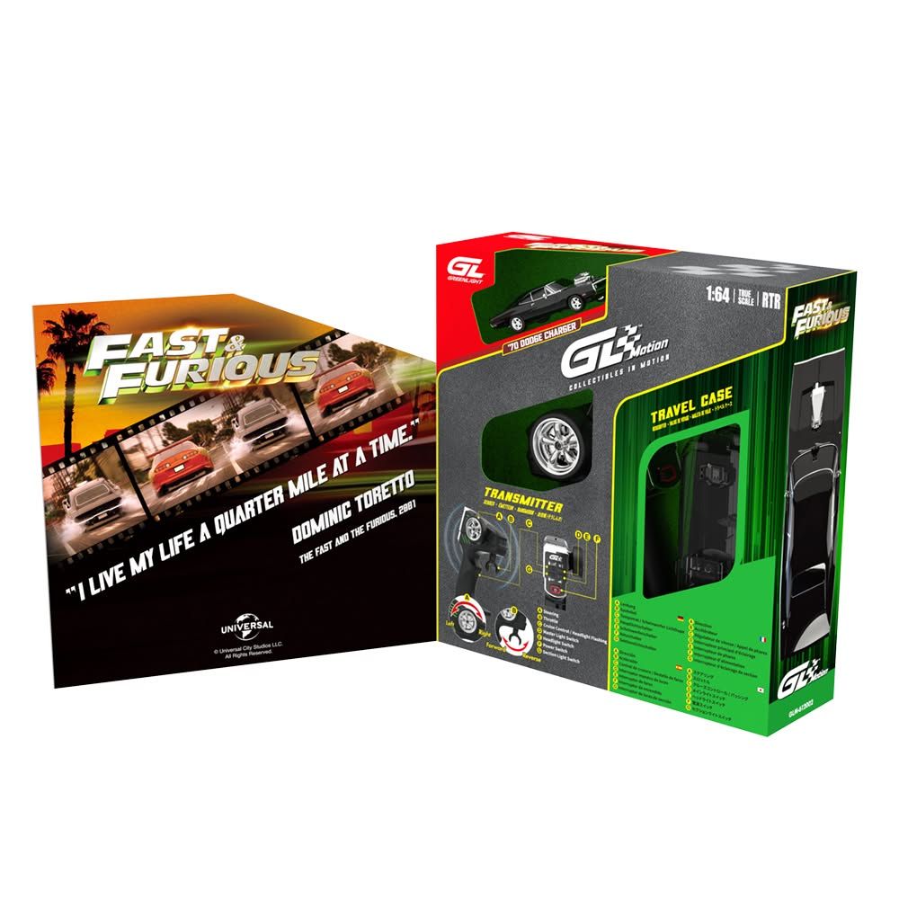 1:64 Greenlight - 1970 Dodge Charger Combo Set Dom *The Fast & the Furious* *Komplettset*