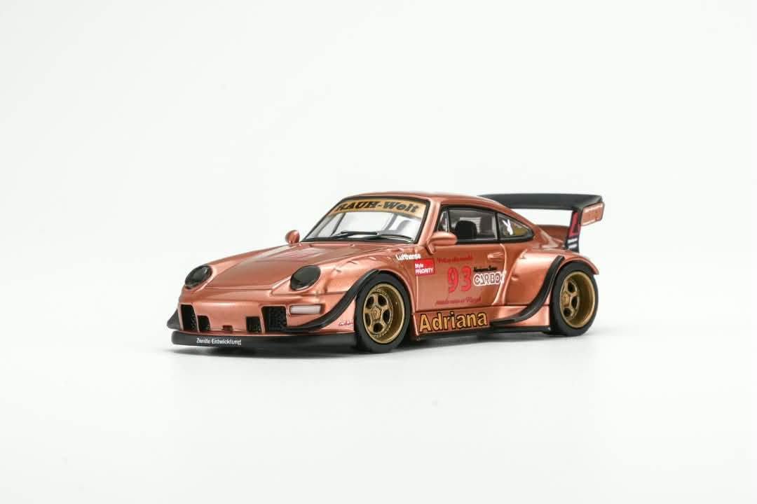 1:64 Motorhelix - 1993 Porsche 911 (993) RWB Rauh-Welt Adriana Coupé #93 Copper Metallic