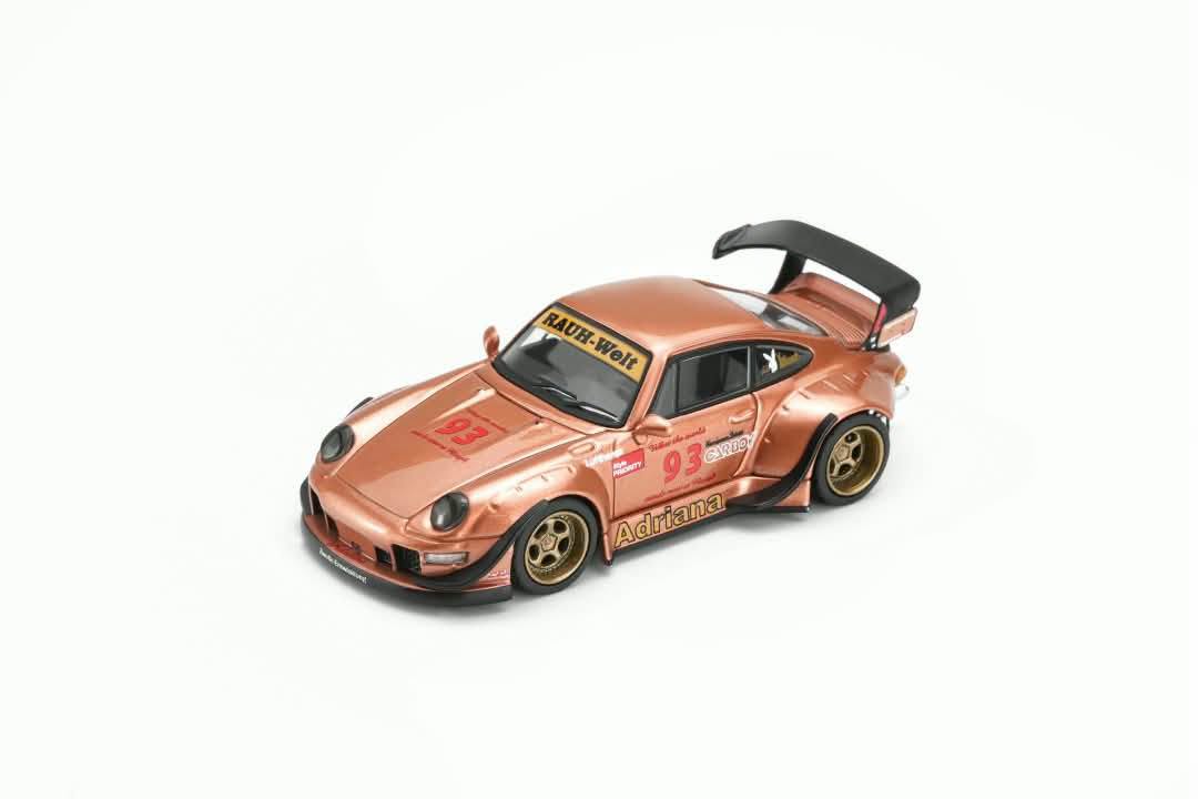 1:64 Motorhelix - 1993 Porsche 911 (993) RWB Rauh-Welt Adriana Coupé #93 Copper Metallic