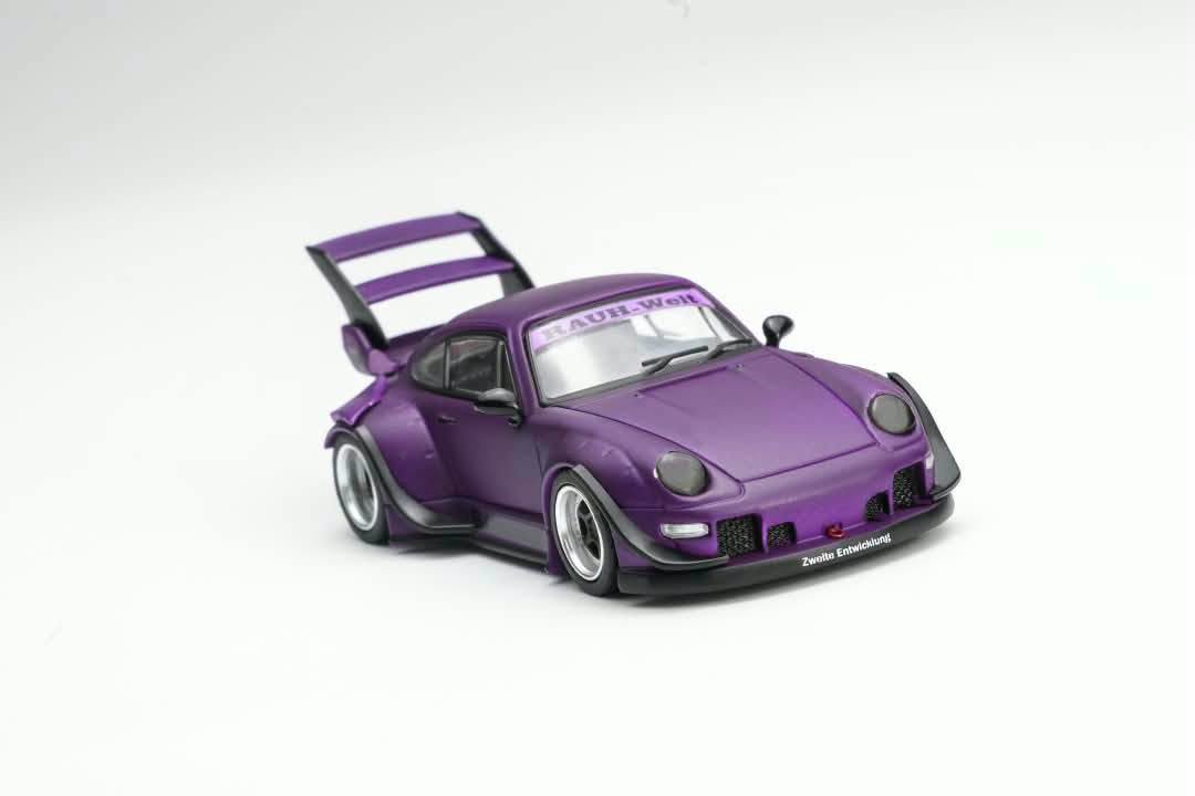 1:64 Motorhelix - 1993 Porsche 911 (993) RWB Rauh-Welt Rotana Coupé Purple