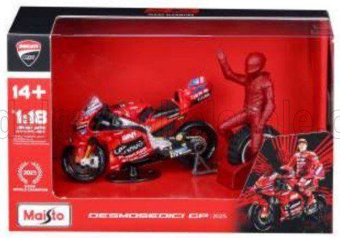 1:18 Maisto - Ducati Desmosedici GP25 #93 Lenovo MotoGP 2025 M. Márquez – World Champion *With Driver Figure*