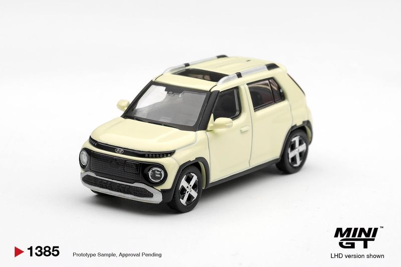 1:64 Mini GT - Hyundai Casper, butter cream yellow pearl
