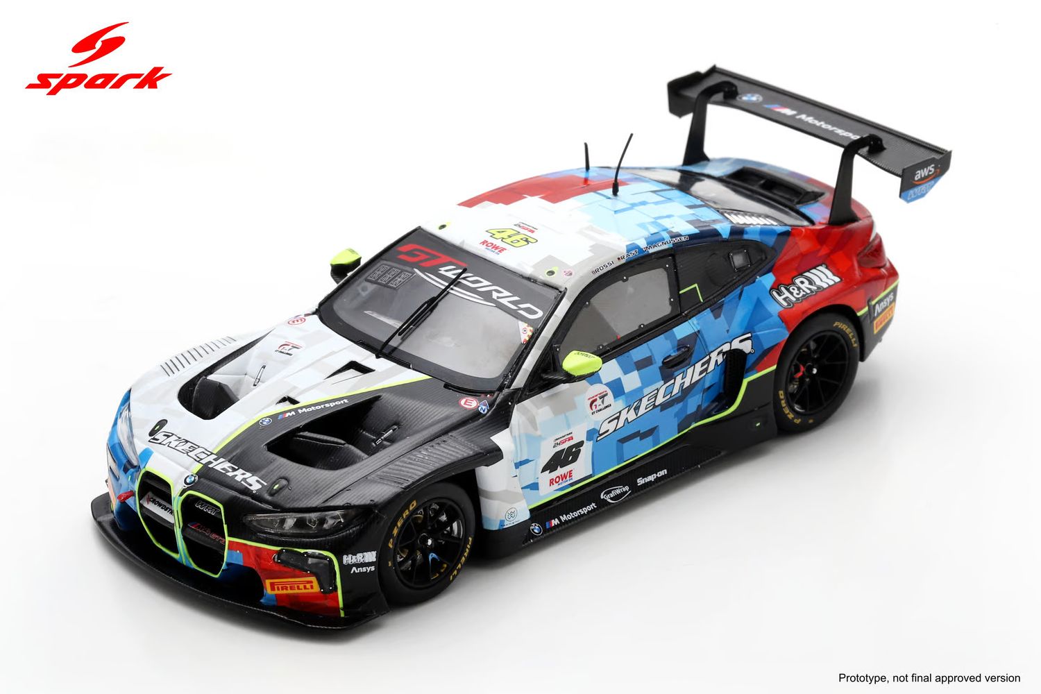 1:64 Spark - BMW M4 GT3 Evo #46 Team WRT 24h Spa 2025 V. Rossi / R. Rast / K. Magnussen
