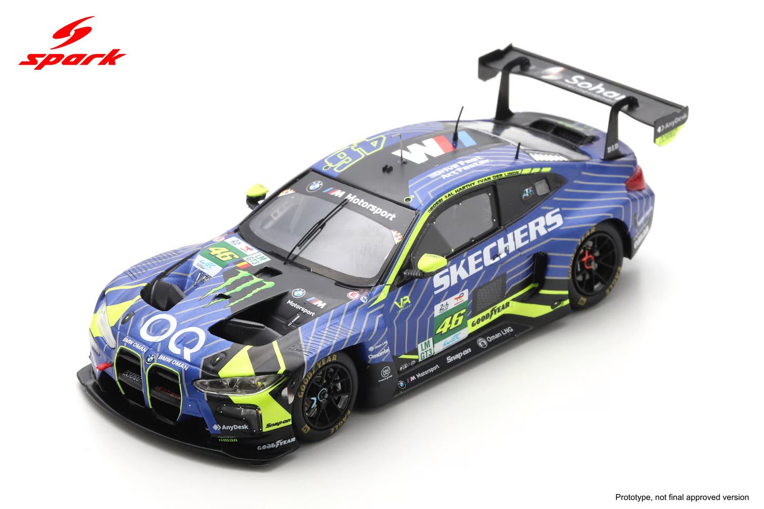 1:64 Spark - BMW M4 GT3 Evo #46 Team WRT 24h Le Mans 2025 V. Rossi / K. van der Linde / A. Al Harthy