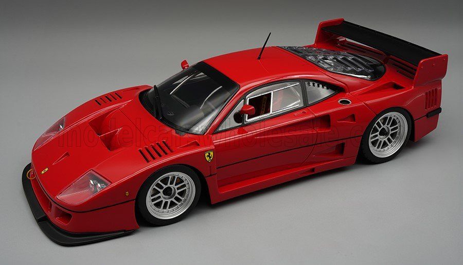 1:12 Tecnomodel - 1996 Ferrari F40 LM Press Version Red / Enkei Silver Wheels