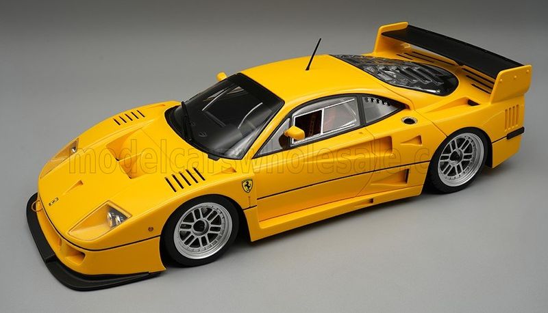 1:12 Tecnomodel - 1996 Ferrari F40 LM Press Version Giallo Modena Yellow / Enkei Silver Wheels 1:12 Tecnomodel - 1996 Ferrari F40 LM Press Version Giallo Modena Yellow / Enkei Silver Wheels