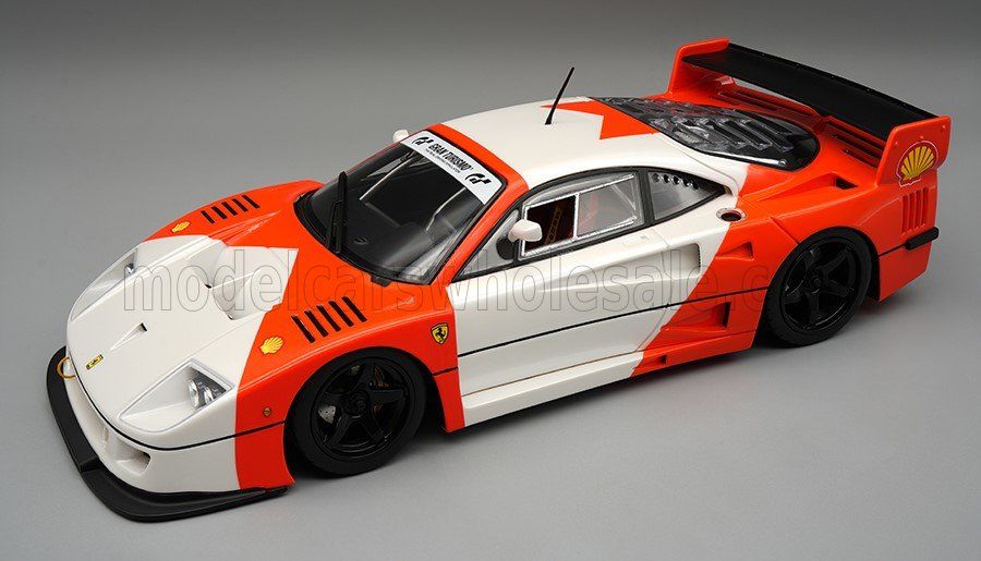 1:12 Tecnomodel - 1996 Ferrari F40 LM Racing Red / White / Black Wheels