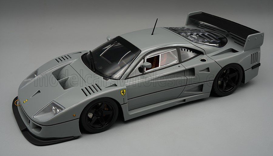1:12 Tecnomodel - 1996 Ferrari F40 LM Press Version Grigio Medio Grey / Black Wheels