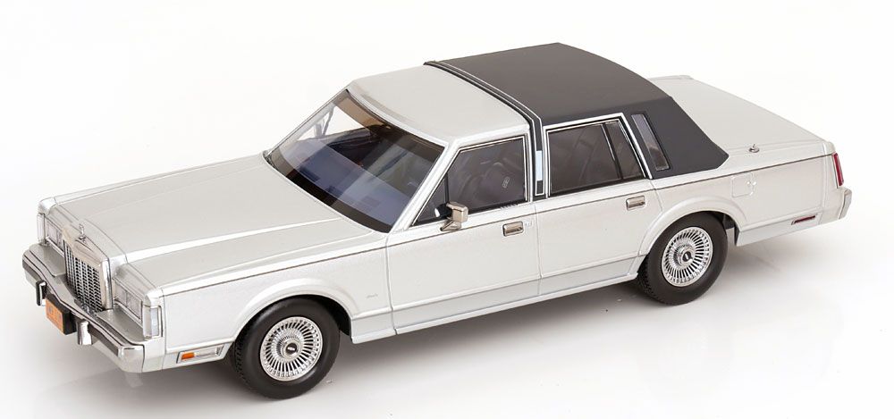 1:18 KK Scale - Lincoln Town Car Air Movie 1985 silber/dunkelgrau