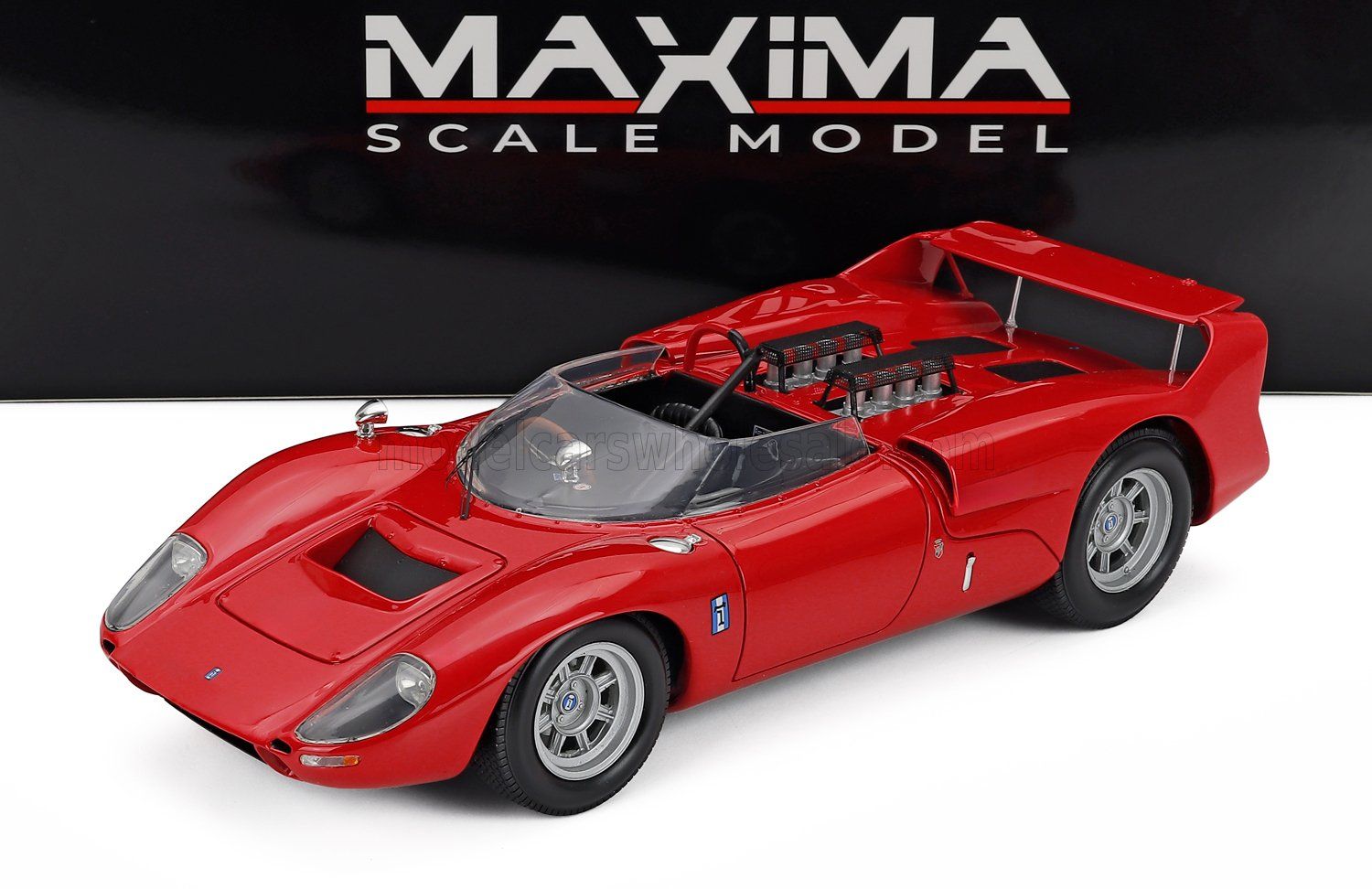1:18 Maxima Scale Model - 1964 De Tomaso Shelby P70 Can-Am Press Red