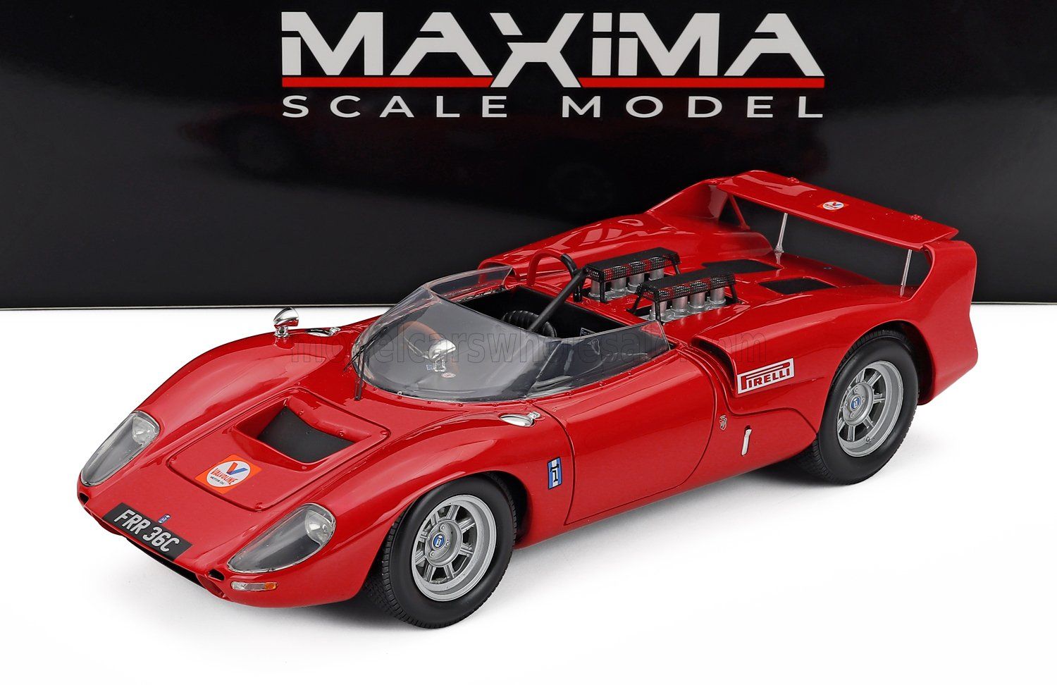 1:18 Maxima Scale Model - 1964 De Tomaso Shelby P70 Can-Am UK Collector Red