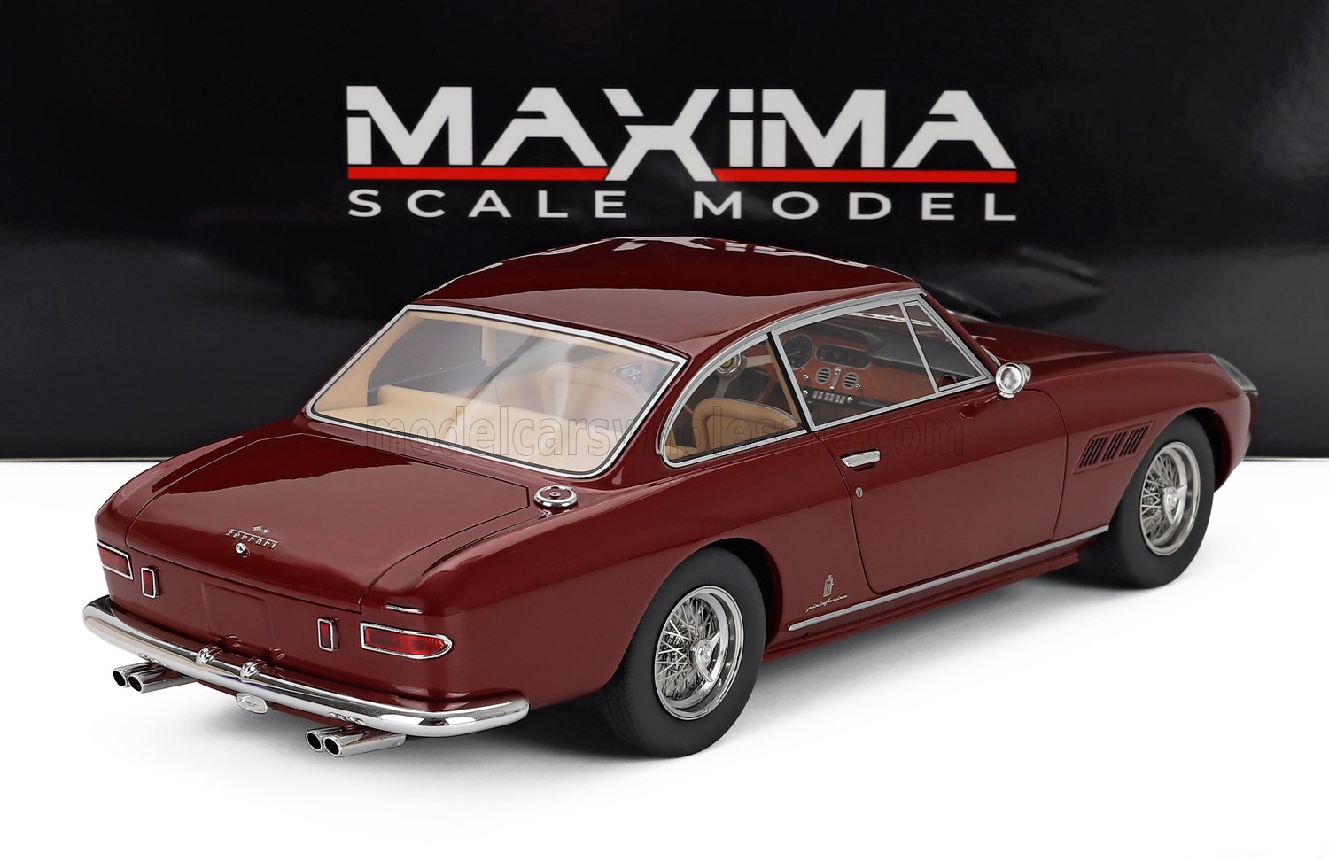 1:18 Maxima Scale Model - 1965 Ferrari 330 GT 2+2 Shark Nose S/N 6537GT Red