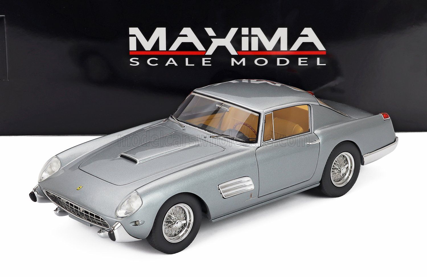 1:18 Maxima Scale Model - 1957 Ferrari 250 GT Coupé Speciale Pininfarina 0751GT Grey Metallic