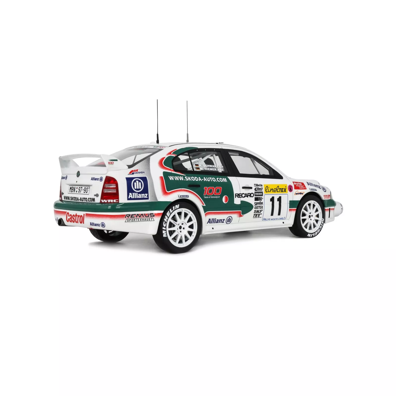 1:18 Otto Mobile - Skoda Octavia WRC Evo 2 Rallye Monte Carlo 2001 A. Schwarz