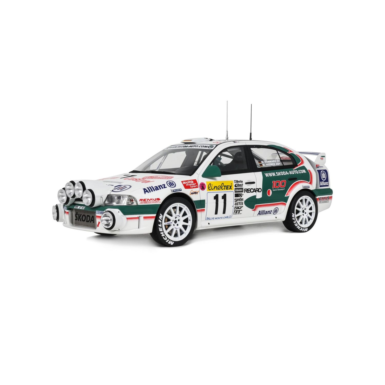 1:18 Otto Mobile - Skoda Octavia WRC Evo 2 Rallye Monte Carlo 2001 A. Schwarz