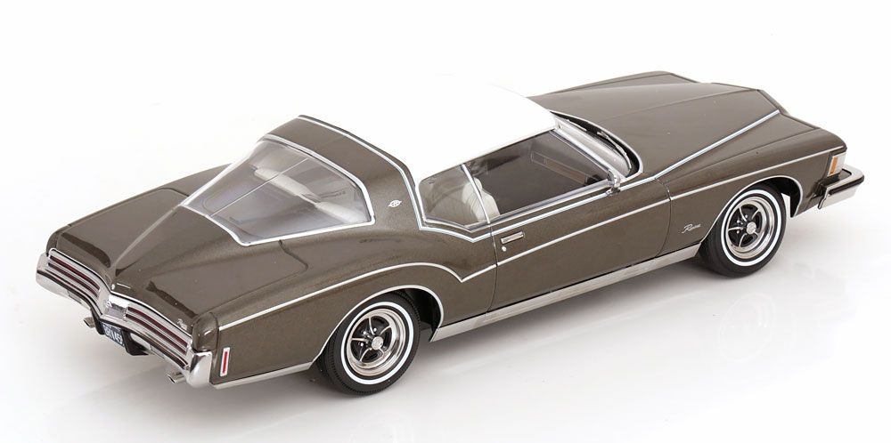 1:18 KK Scale - Buick Riviera 1973 graumetallic/weiß