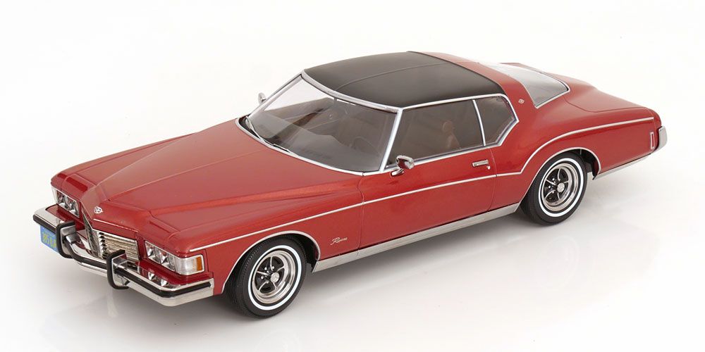 1:18 KK Scale - Buick Riviera The Rockford Files TV Series 1973 rotmetallic/schwarz