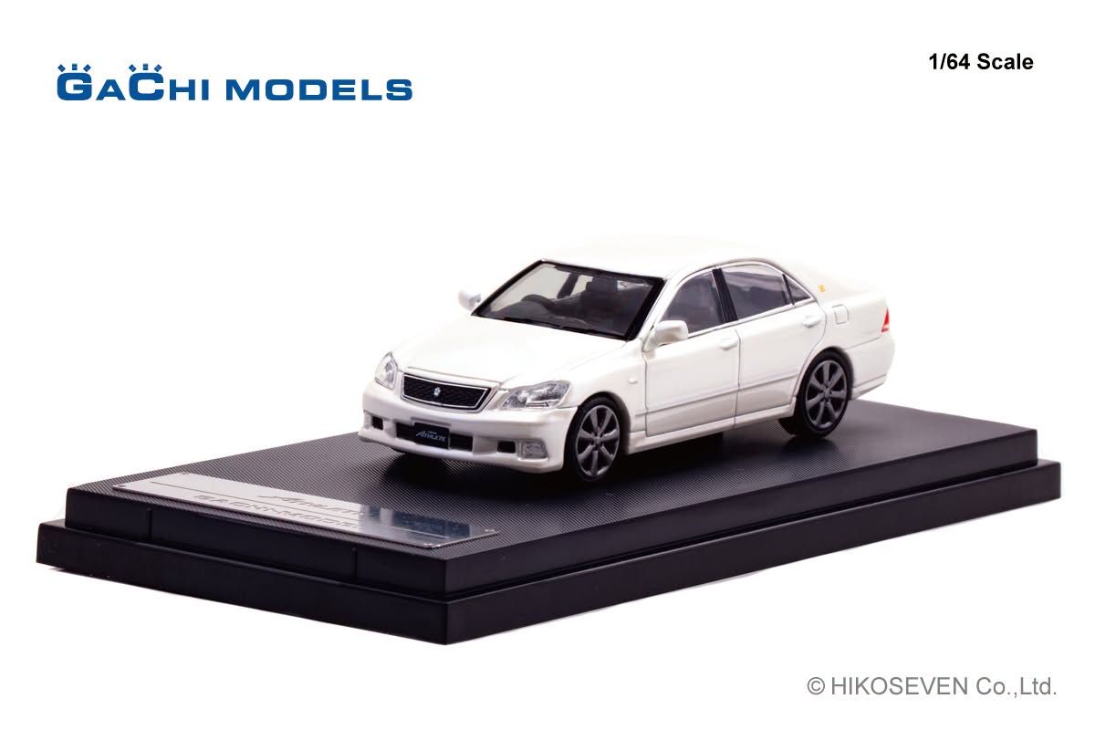 1:64 Gachi Models - 2005 Toyota Crown Athlete, white pearl crystal shine