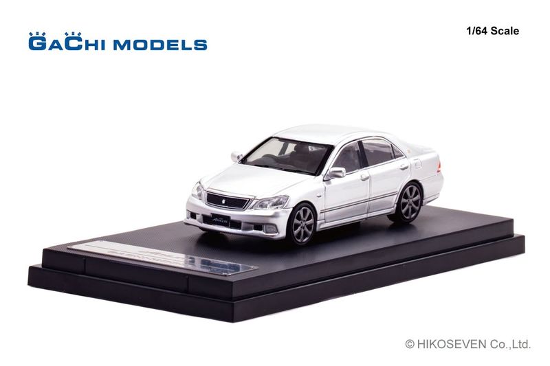 1:64 Gachi Models - 2005 Toyota Crown Athlete, silver metallic 1:64 Gachi Models - 2005 Toyota Crown Athlete, silver metallic