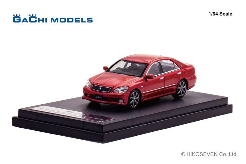1:64 Gachi Models - 2005 Toyota Crown Athlete, ginger red mica metallic 1:64 Gachi Models - 2005 Toyota Crown Athlete, ginger red mica metallic