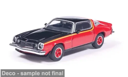 1:64 Ixo USA - 1975 Chevrolet Camaro Rally Sport Light Red / Black 1:64 Ixo USA - 1975 Chevrolet Camaro Rally Sport Light Red / Black