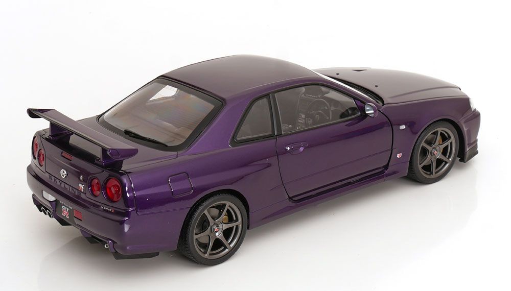 1:12 KK Scale - Nissan Skyline GT-R R34 V-Spec II OEM Felgen 2001 violett-metallic