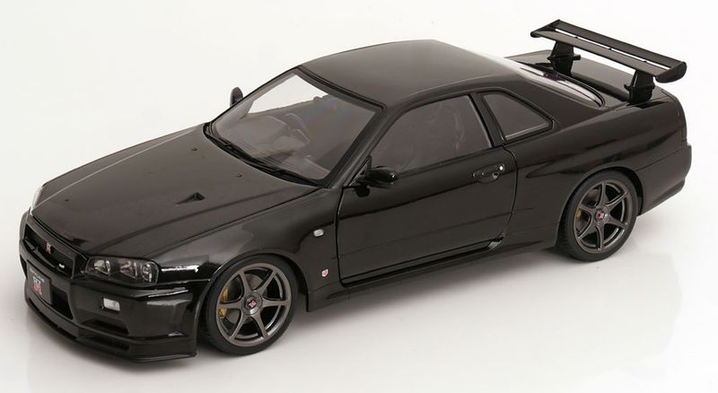 1:12 KK Scale - Nissan Skyline GT-R R34 V-Spec II OEM Felgen 2001 schwarz