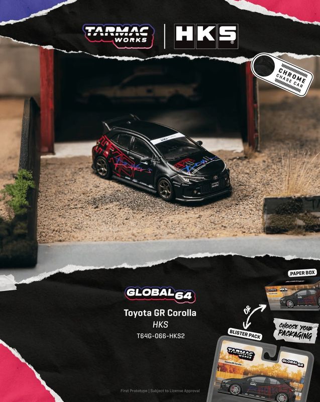 1:64 Tarmac - 2025 Toyota Corolla GR *HKS*