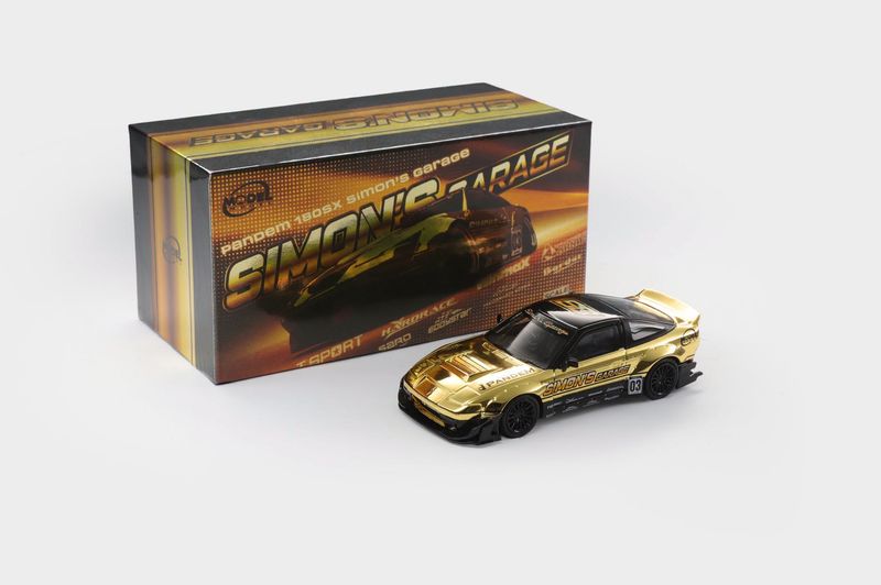 1:64 ModelModel - Pandem 180SX *Simon`s Garage*, gold *APAxpo Exclusives*