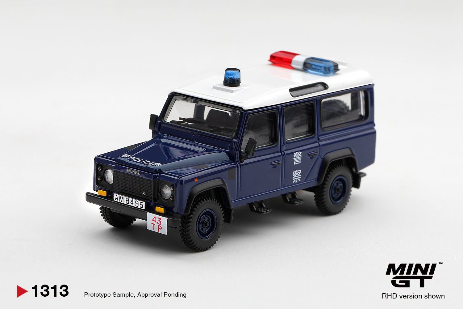 1:64 Mini GT - Land Rover Defender 110 Royal HK Police Tai Po District *HK Exclusive*