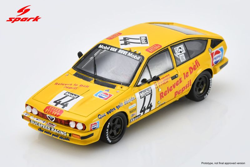 1:43 Spark - Alfa Romeo GTV6 Jolly Club #44 Milano 1983 R. van Hove A. Lierneux F. Polak