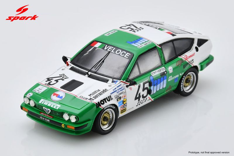1:43 Spark - Alfa Romeo GTV6 #45 Spa 24H 1985 G. Sagne D. Suster F. Magnani