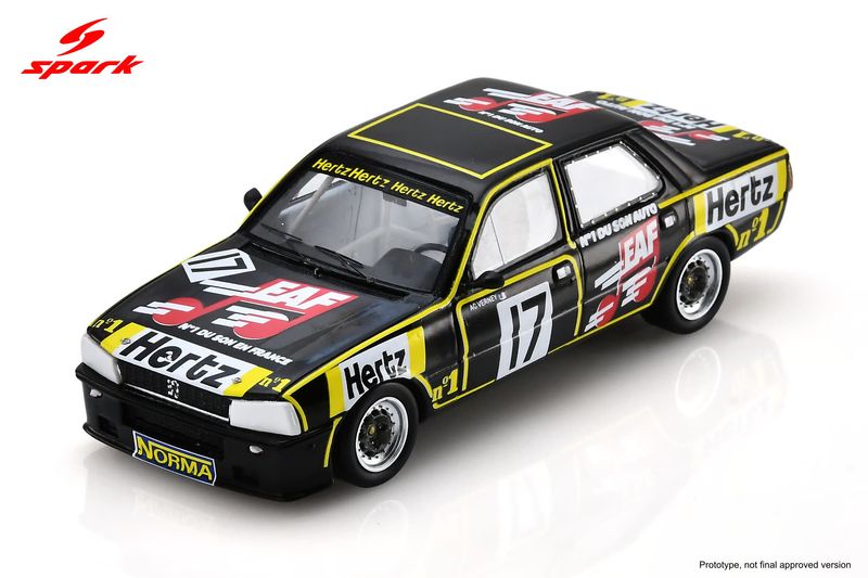 1:43 Spark - Peugeot 505 #17 Hertz Production 1982 A.C. Verney