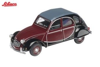1:64 Schuco - 1975 Citroën 2CV Charleston, red/black