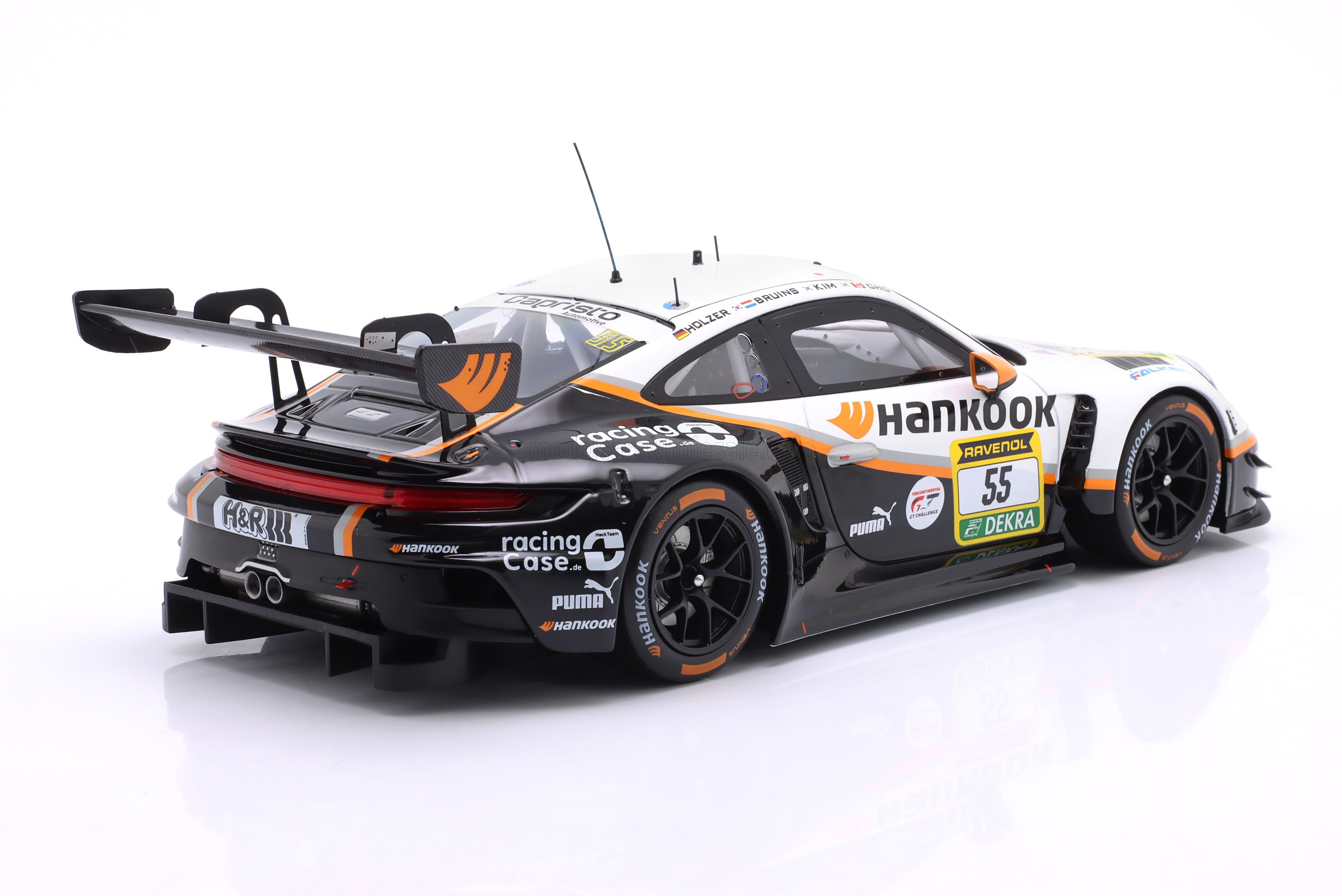 1:18 Ixo - Porsche 911 GT3 R #55 Hankook Nürburgring 24H 2025 R. Bruins / M. Holzer / S. Cho / K. Jong-Kyum
