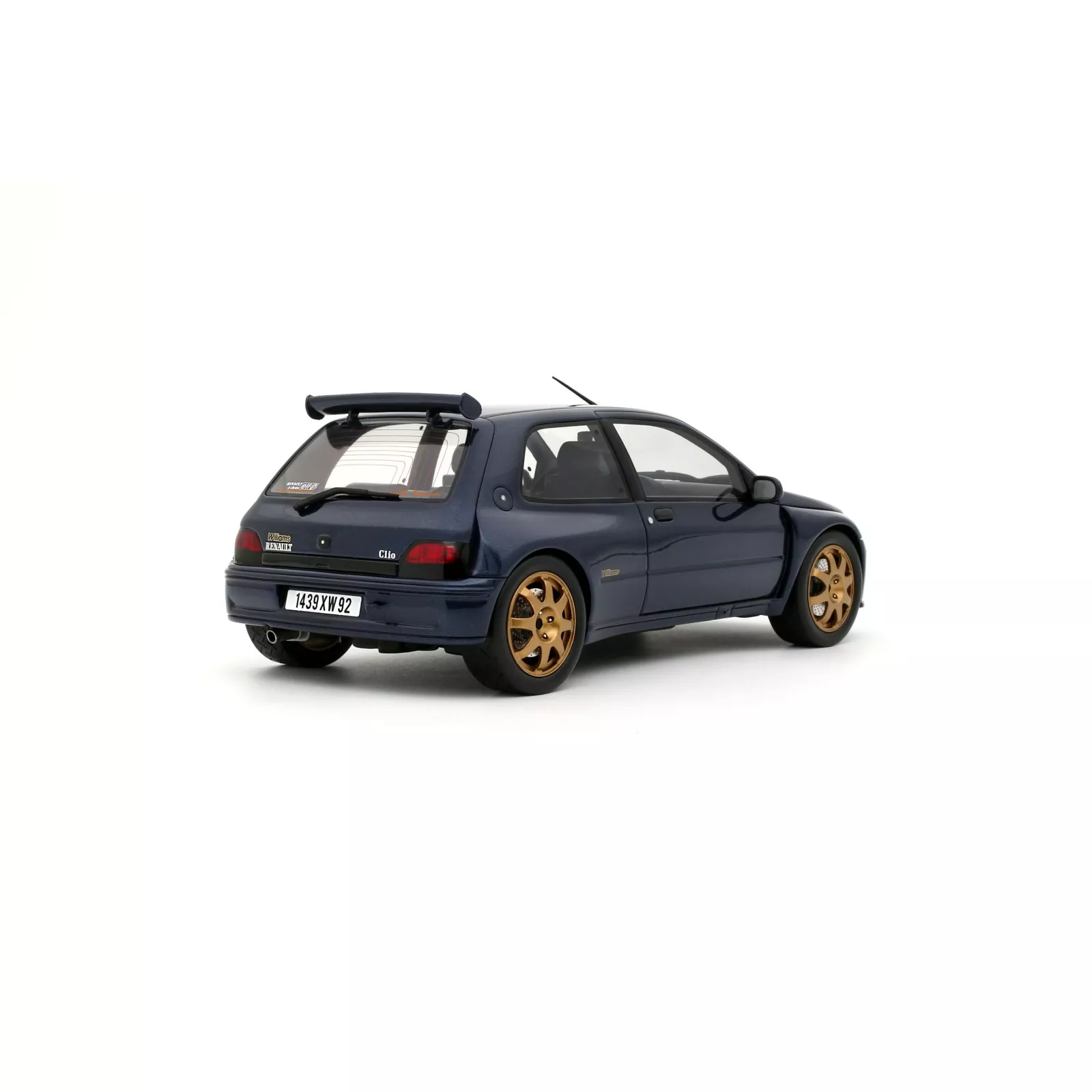 1:18 Otto Mobile - 1995 Renault Clio Williams Maxi Blue Metallic