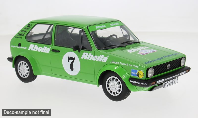 1:18 MCG - VW Golf I Gr.2 #7 3 Städte Rally 1981 A. Stock / P. Schmuck