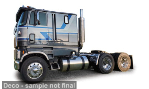 1:64 Ixo USA - Ford COE 9000 Silver Blue