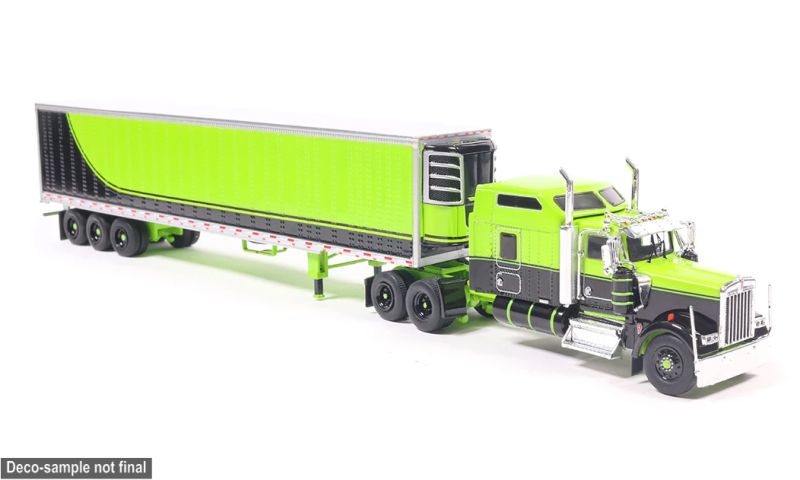 1:64 Ixo USA - 1990 Kenworth W900 Green Black 1:64 Ixo USA - 1990 Kenworth W900 Green Black