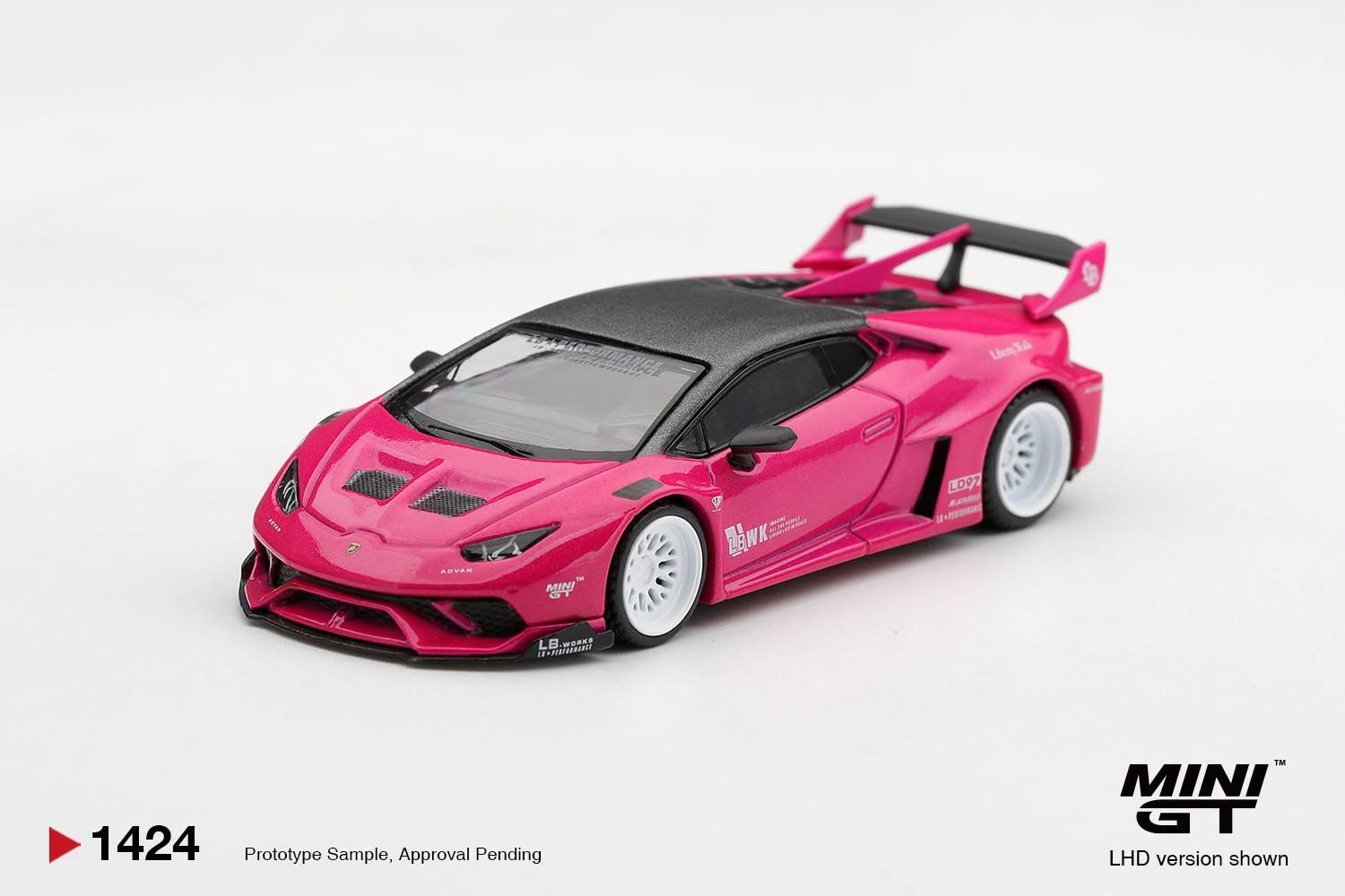 1:64 Mini GT - 2026 Lamborghini Huracan GT LB_Works, ruby pearl