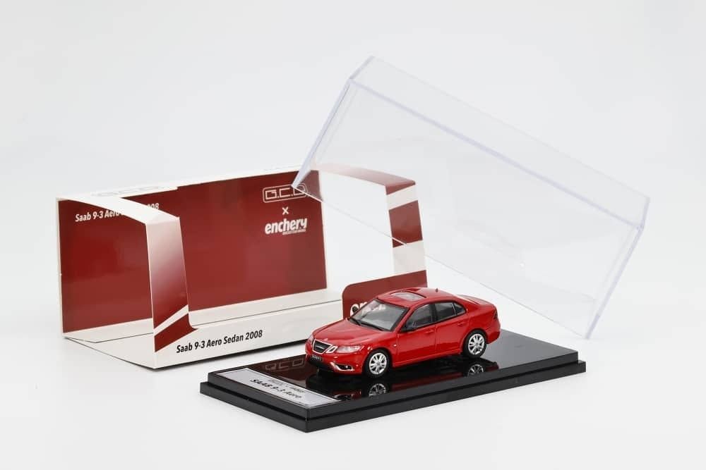 1:64 GCD - 2008 Saab 9-3 Aero Sedan *LHD*, red