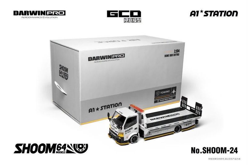 1:64 GCD - Hino 300 & Darwin Pro Airforce Truck, grey