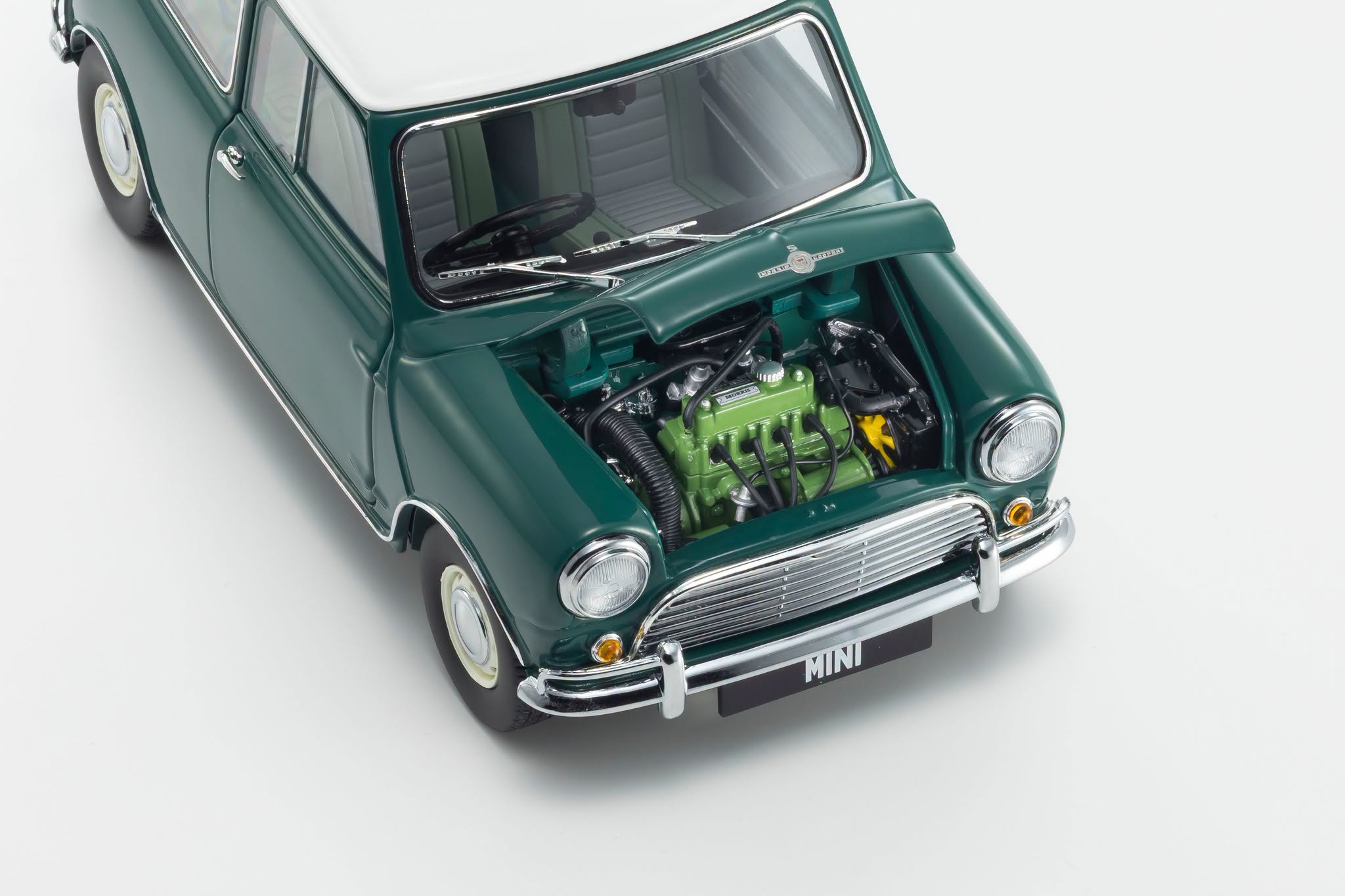1:18 Kyosho - 1959 Morris Mini Cooper 1275S MkI Green White