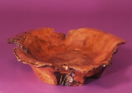 Burr cherry tree natural edge bowl 110x460mm diameter EXACT ITEM OFFER