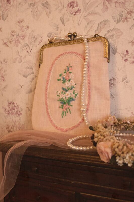 Tasche-Blume-Rosa