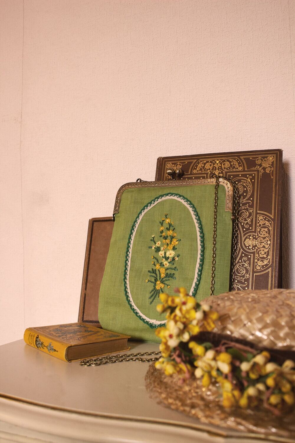 Tasche-Blume-Grün